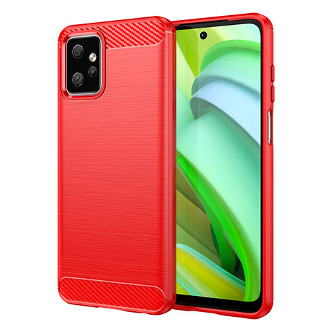 Coque Silicone Housse Etui Gel Line MF1 pour Motorola Moto G Power 5G (2023) Rouge