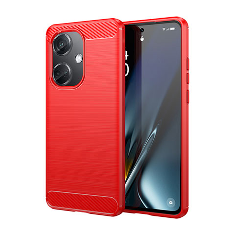 Coque Silicone Housse Etui Gel Line MF1 pour Oppo K11 5G Rouge