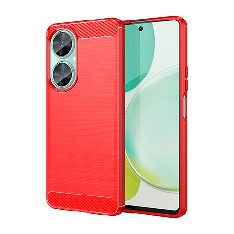 Coque Silicone Housse Etui Gel Line pour Huawei Nova 11i Rouge