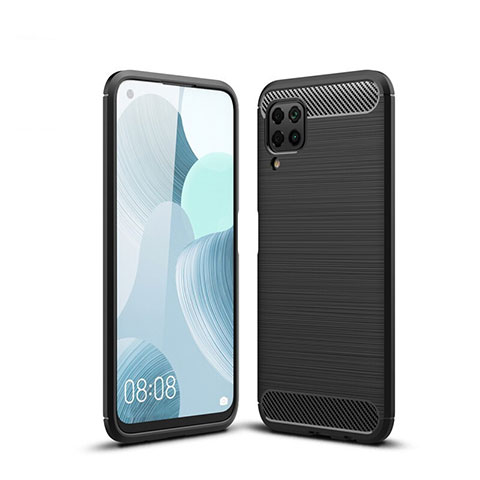 Coque Silicone Housse Etui Gel Line pour Huawei Nova 6 SE Noir