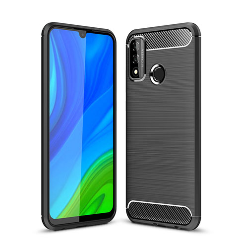 Coque Silicone Housse Etui Gel Line pour Huawei P Smart (2020) Noir