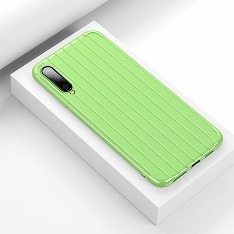 Coque Silicone Housse Etui Gel Line pour Huawei P Smart Pro (2019) Vert