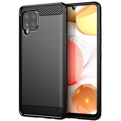 Coque Silicone Housse Etui Gel Line pour Samsung Galaxy A42 5G Noir