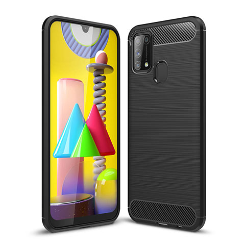 Coque Silicone Housse Etui Gel Line WL1 pour Samsung Galaxy M31 Noir