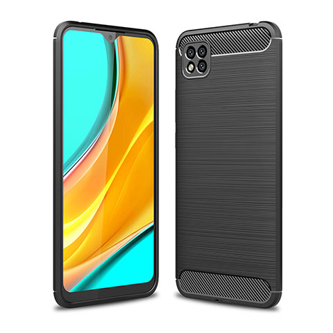 Coque Silicone Housse Etui Gel Line WL1 pour Xiaomi Redmi 9 Activ Noir