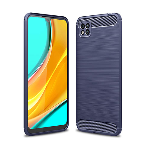 Coque Silicone Housse Etui Gel Line WL1 pour Xiaomi Redmi 9C Bleu