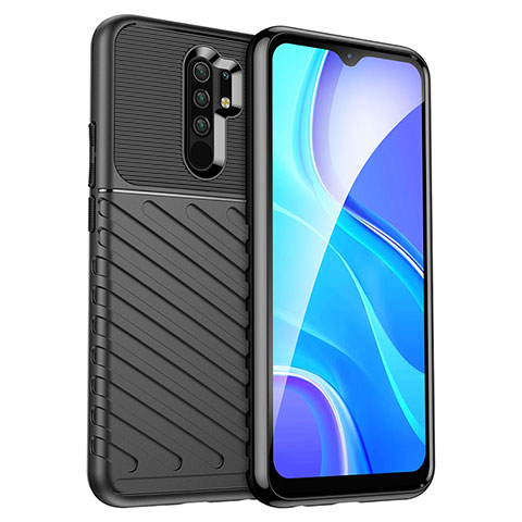 Coque Silicone Housse Etui Gel Serge MF1 pour Xiaomi Poco M2 Noir