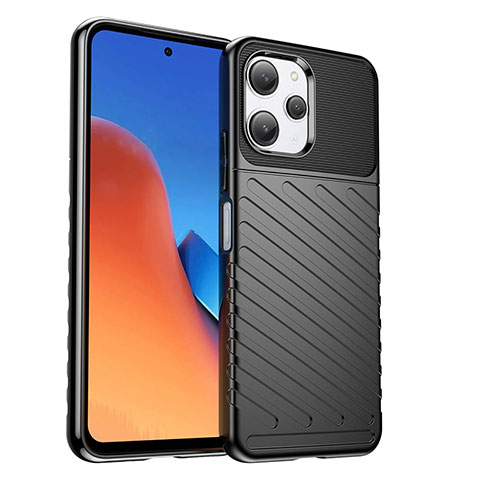 Coque Silicone Housse Etui Gel Serge MF1 pour Xiaomi Poco M6 Pro 5G Noir