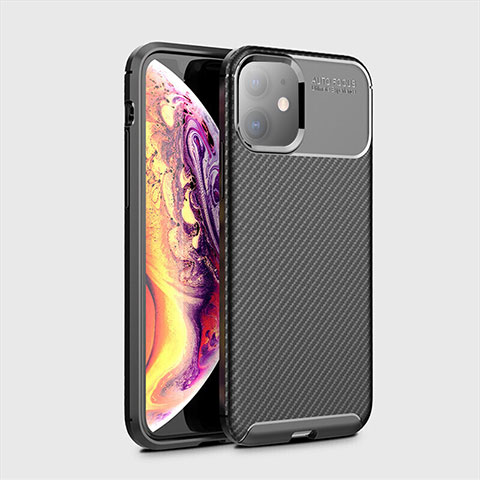 Coque Silicone Housse Etui Gel Serge pour Apple iPhone 11 Noir