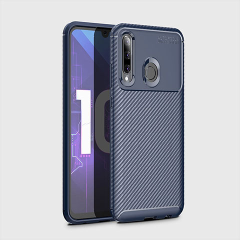 Coque Silicone Housse Etui Gel Serge pour Huawei Honor 20E Bleu