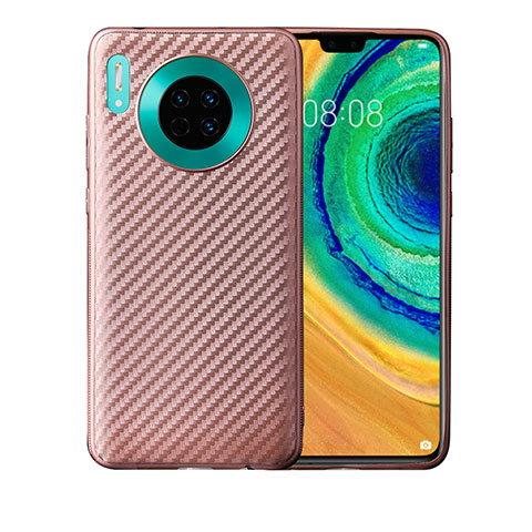 Coque Silicone Housse Etui Gel Serge pour Huawei Mate 30 Pro Or Rose