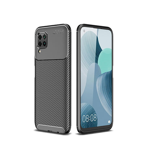 Coque Silicone Housse Etui Gel Serge pour Huawei Nova 6 SE Noir