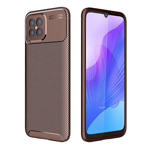 Coque Silicone Housse Etui Gel Serge pour Huawei Nova 8 SE 4G Marron