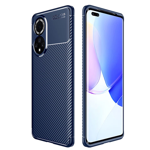 Coque Silicone Housse Etui Gel Serge pour Huawei Nova 9 Pro Bleu