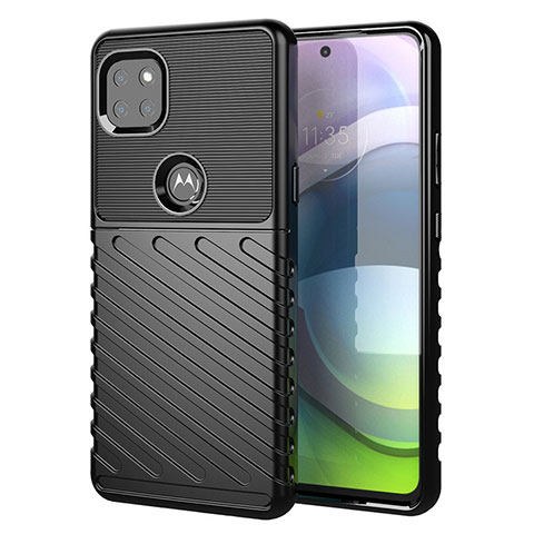 Coque Silicone Housse Etui Gel Serge pour Motorola Moto G 5G Noir