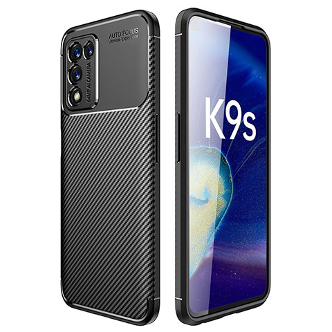 Coque Silicone Housse Etui Gel Serge pour Oppo K9S 5G Noir