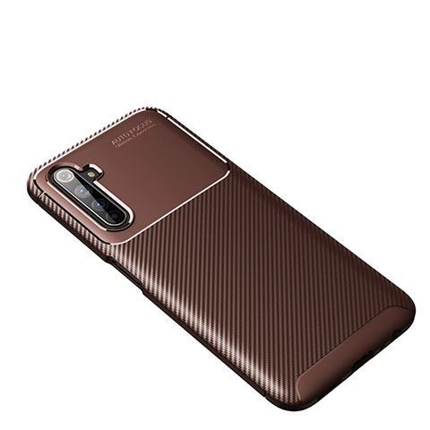 Coque Silicone Housse Etui Gel Serge pour Realme 6 Pro Marron