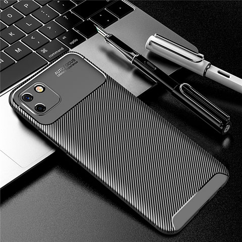 Coque Silicone Housse Etui Gel Serge pour Realme C11 Noir