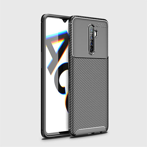 Coque Silicone Housse Etui Gel Serge pour Realme X2 Pro Noir