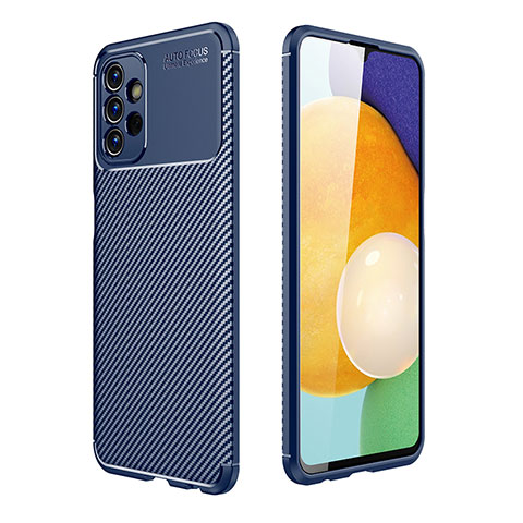 Coque Silicone Housse Etui Gel Serge pour Samsung Galaxy A13 4G Bleu