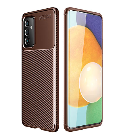 Coque Silicone Housse Etui Gel Serge pour Samsung Galaxy A24 4G Marron