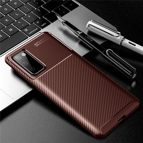 Coque Silicone Housse Etui Gel Serge pour Samsung Galaxy S20 FE (2022) 5G Marron