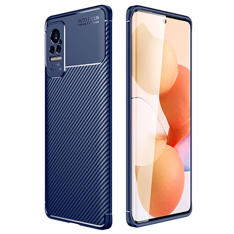 Coque Silicone Housse Etui Gel Serge pour Xiaomi Civi 5G Bleu