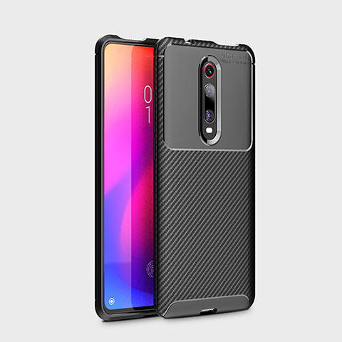 Coque Silicone Housse Etui Gel Serge pour Xiaomi Mi 9T Pro Noir