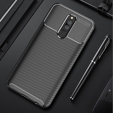 Coque Silicone Housse Etui Gel Serge pour Xiaomi Redmi 8 Noir