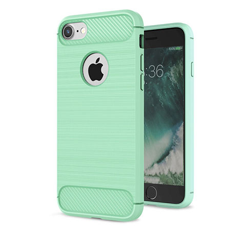 Coque Silicone Housse Etui Gel Serge S01 pour Apple iPhone 8 Vert