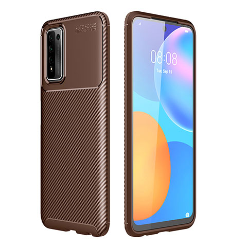 Coque Silicone Housse Etui Gel Serge S01 pour Huawei Honor 10X Lite Marron