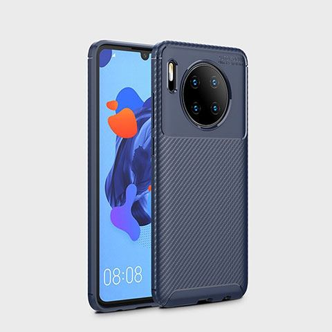 Coque Silicone Housse Etui Gel Serge S01 pour Huawei Mate 30 Bleu