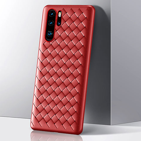 Coque Silicone Housse Etui Gel Serge S01 pour Huawei P30 Pro Rouge