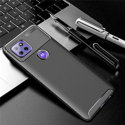 Coque Silicone Housse Etui Gel Serge S01 pour Motorola Moto G 5G Noir