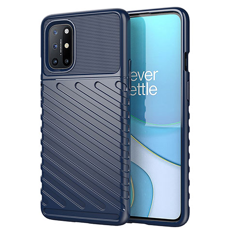 Coque Silicone Housse Etui Gel Serge S01 pour OnePlus 8T 5G Bleu