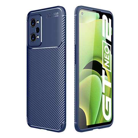 Coque Silicone Housse Etui Gel Serge S01 pour Realme GT Neo 3T 5G Bleu