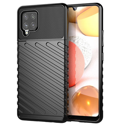 Coque Silicone Housse Etui Gel Serge S01 pour Samsung Galaxy A42 5G Noir