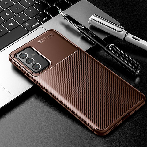 Coque Silicone Housse Etui Gel Serge S01 pour Samsung Galaxy F54 5G Marron