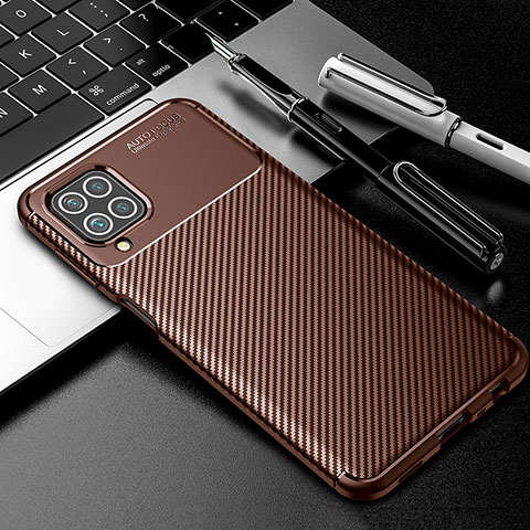 Coque Silicone Housse Etui Gel Serge S01 pour Samsung Galaxy M32 4G Marron