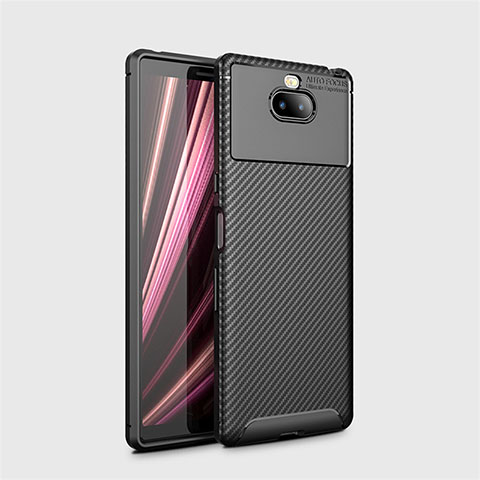 Coque Silicone Housse Etui Gel Serge S01 pour Sony Xperia 10 Noir