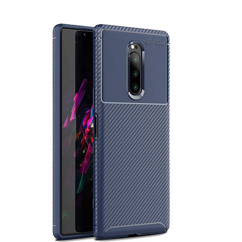 Coque Silicone Housse Etui Gel Serge S01 pour Sony Xperia XZ4 Bleu