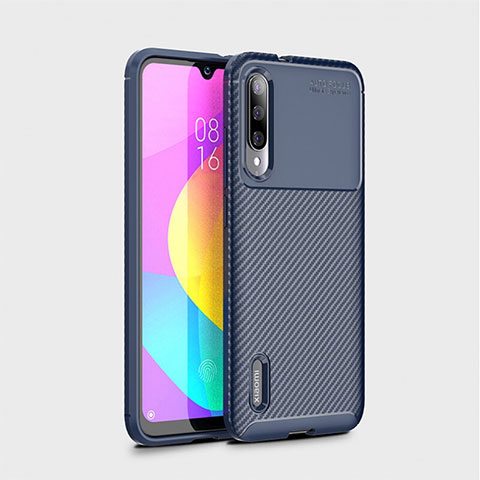 Coque Silicone Housse Etui Gel Serge S01 pour Xiaomi CC9e Bleu