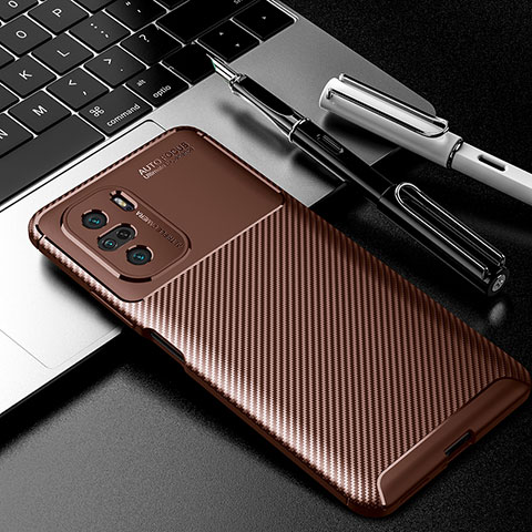 Coque Silicone Housse Etui Gel Serge S01 pour Xiaomi Mi 11X 5G Marron