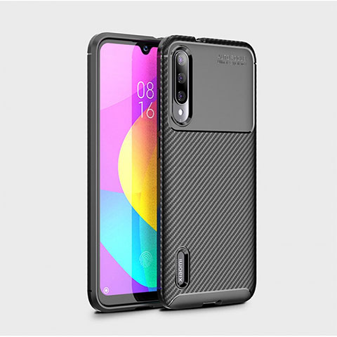 Coque Silicone Housse Etui Gel Serge S01 pour Xiaomi Mi A3 Noir