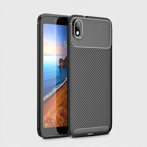 Coque Silicone Housse Etui Gel Serge S01 pour Xiaomi Redmi 7A Noir