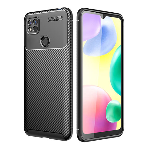 Coque Silicone Housse Etui Gel Serge S01 pour Xiaomi Redmi 9 Activ Noir