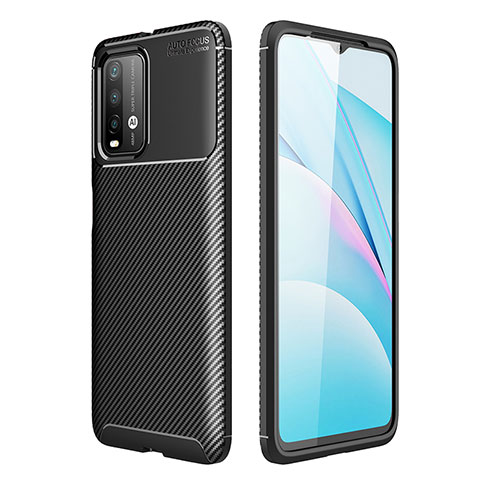 Coque Silicone Housse Etui Gel Serge S01 pour Xiaomi Redmi 9 Power Noir