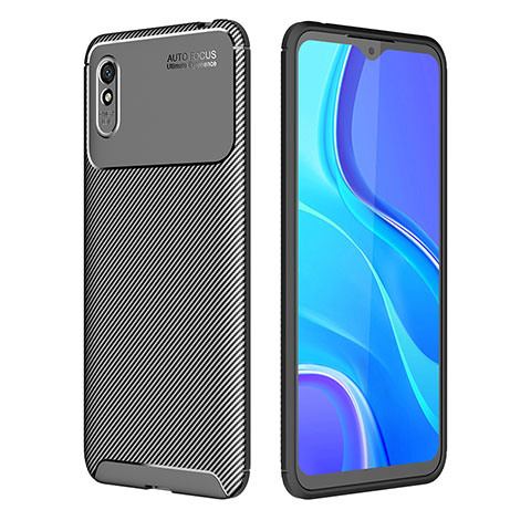 Coque Silicone Housse Etui Gel Serge S01 pour Xiaomi Redmi 9i Noir