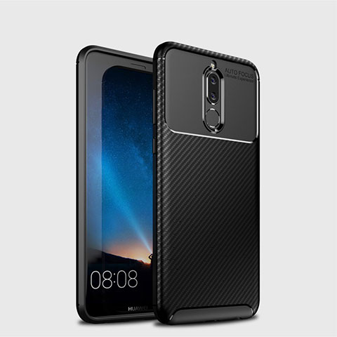 Coque Silicone Housse Etui Gel Serge S03 pour Huawei Nova 2i Noir