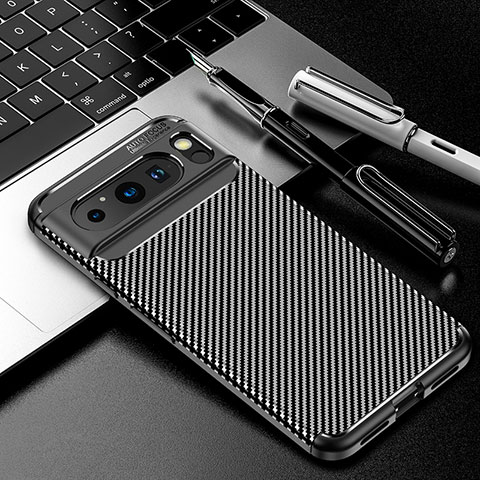 Coque Silicone Housse Etui Gel Serge T01 pour Google Pixel 8 Pro 5G Noir